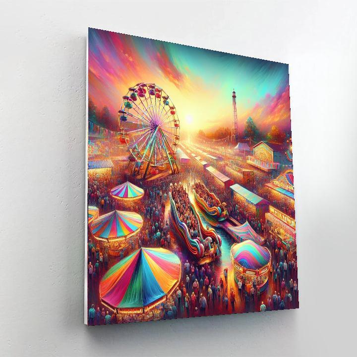 Nostalgic Country Fair Painting By Numbers Kit