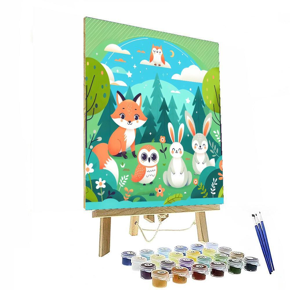 Fairytale Forest Magic Paint By Numbers Art