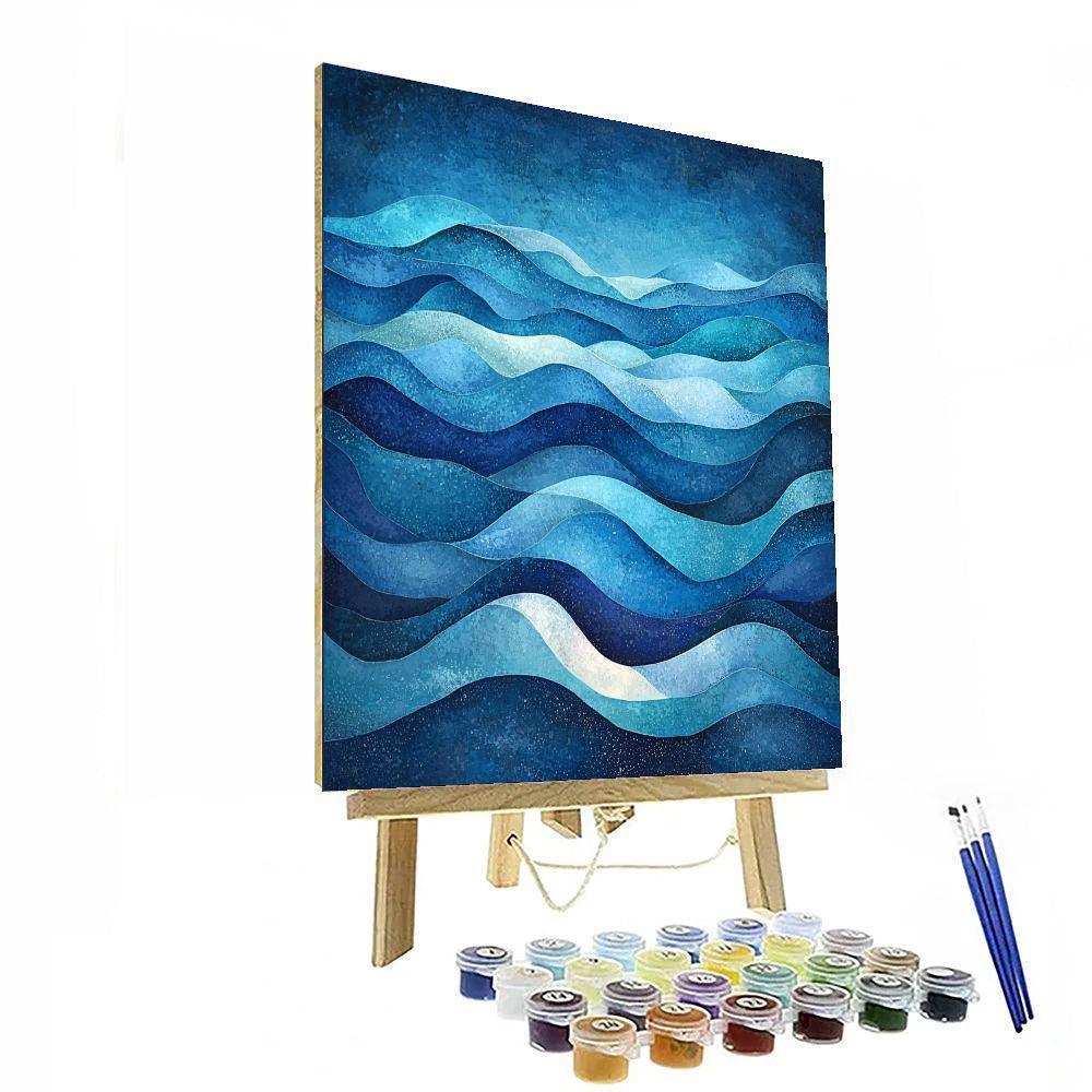 Georges Seurat Inspired Harmonic Waves  Paint By Numbers Art