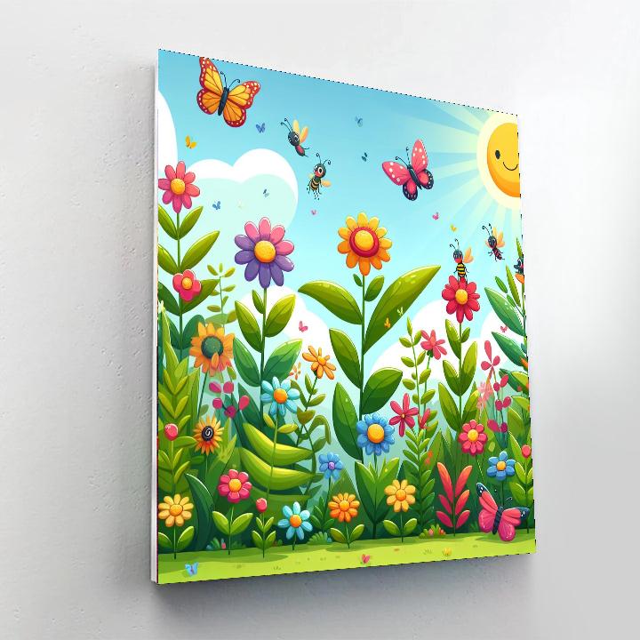 The Magical Garden Painting Number Kit