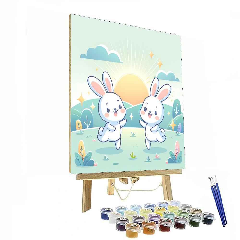 Bubbly Bunny Bash Painting By Numbers Kit