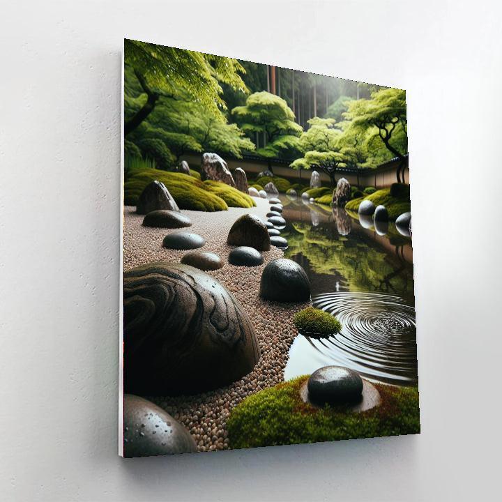 Soothing Zen Oasis Painting Number Kit