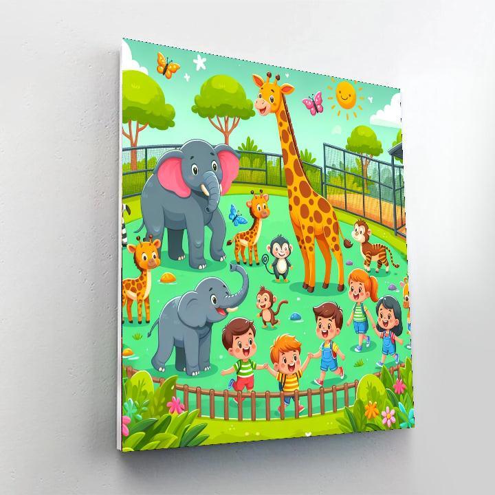 Fun Day At The Zoo Paint By Numbers