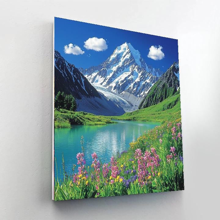 Aoraki/mount Cook National Park - New Zealand Numbered Painting Kits