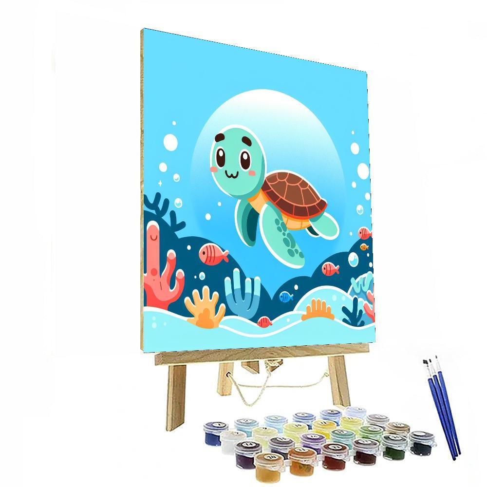 Sea Turtle Conservation Quest Paint By Numbers
