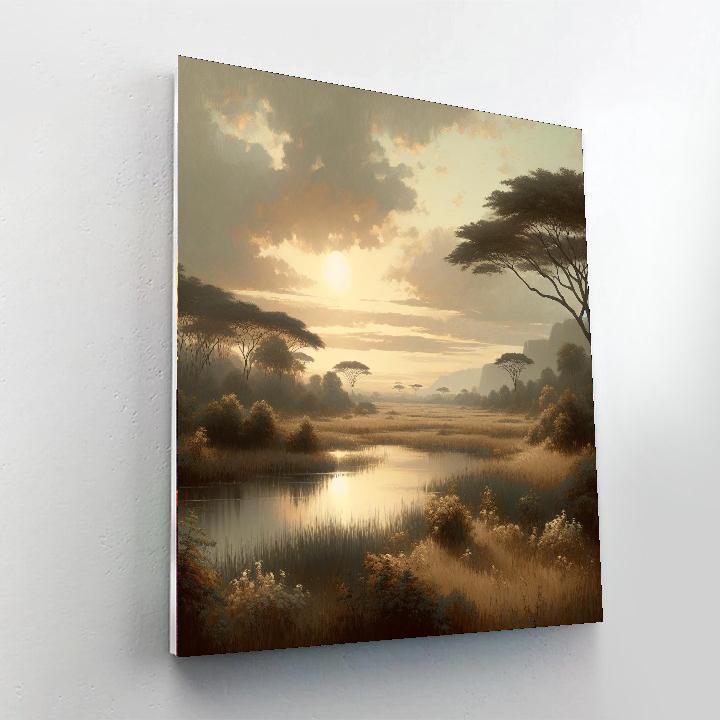 Elephant's Gentle Stroll DIY Paint By Numbers