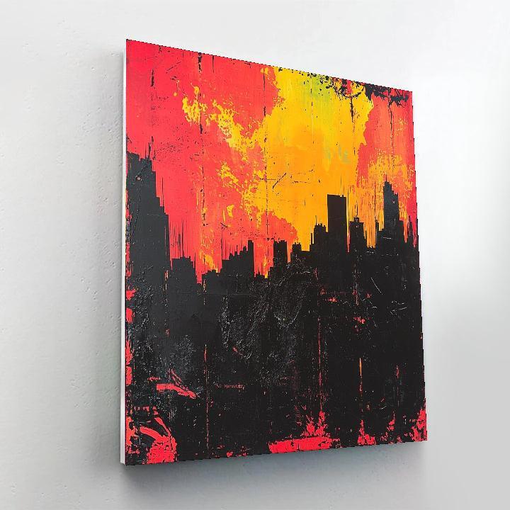 Banksy Inspired Urban Shadows  DIY Paint By Numbers