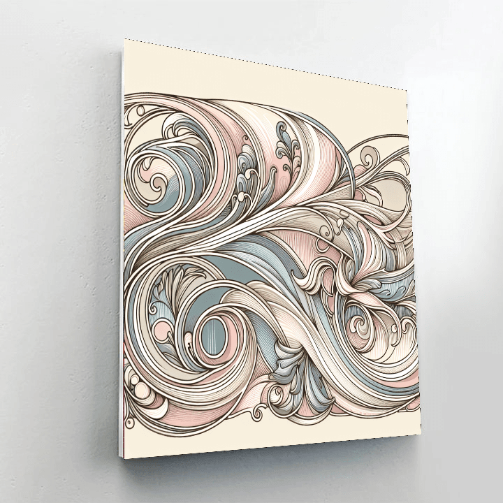 Glamorous Art Nouveau Elegance DIY Paint By Numbers