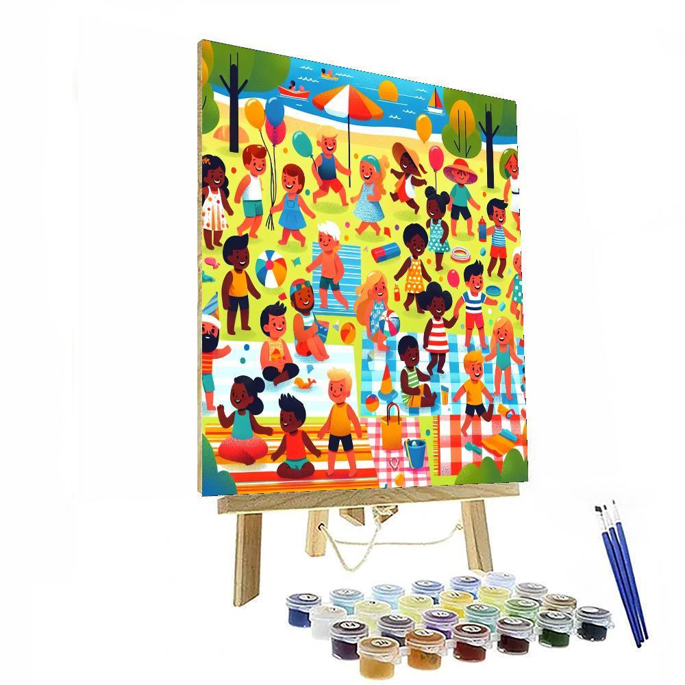 Summer Fun Festival Numbered Painting Kits