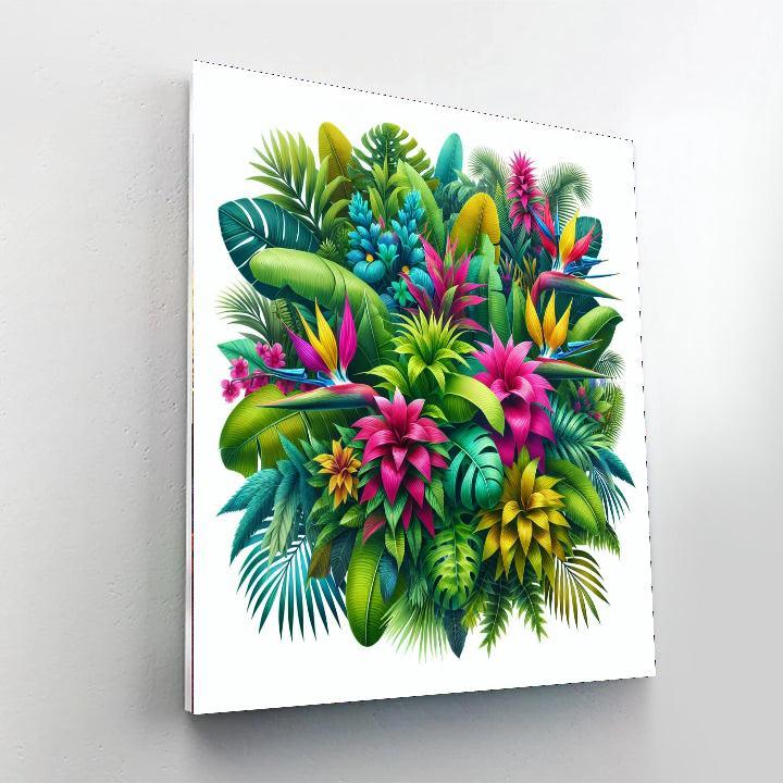 Tropical Flora Fiesta Numbered Painting Kits