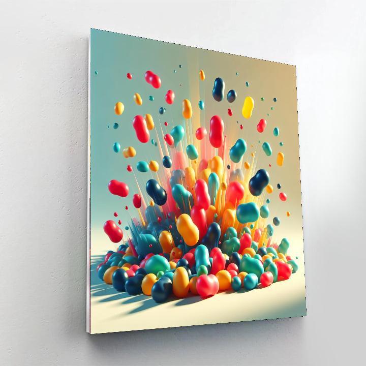 Jumping Jellybean Joy Paint By Color