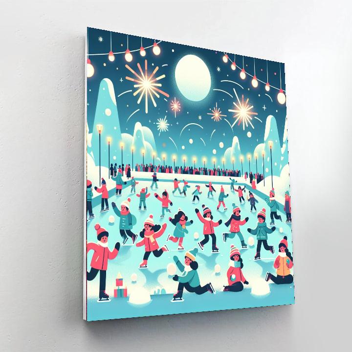 Winter Festival Fun Painting Number Kit