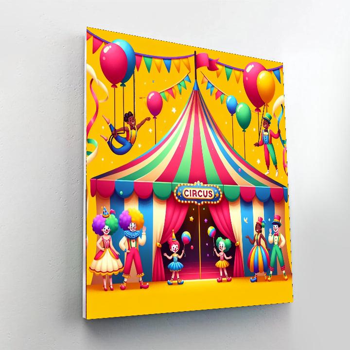Circus Surprise Number Painting