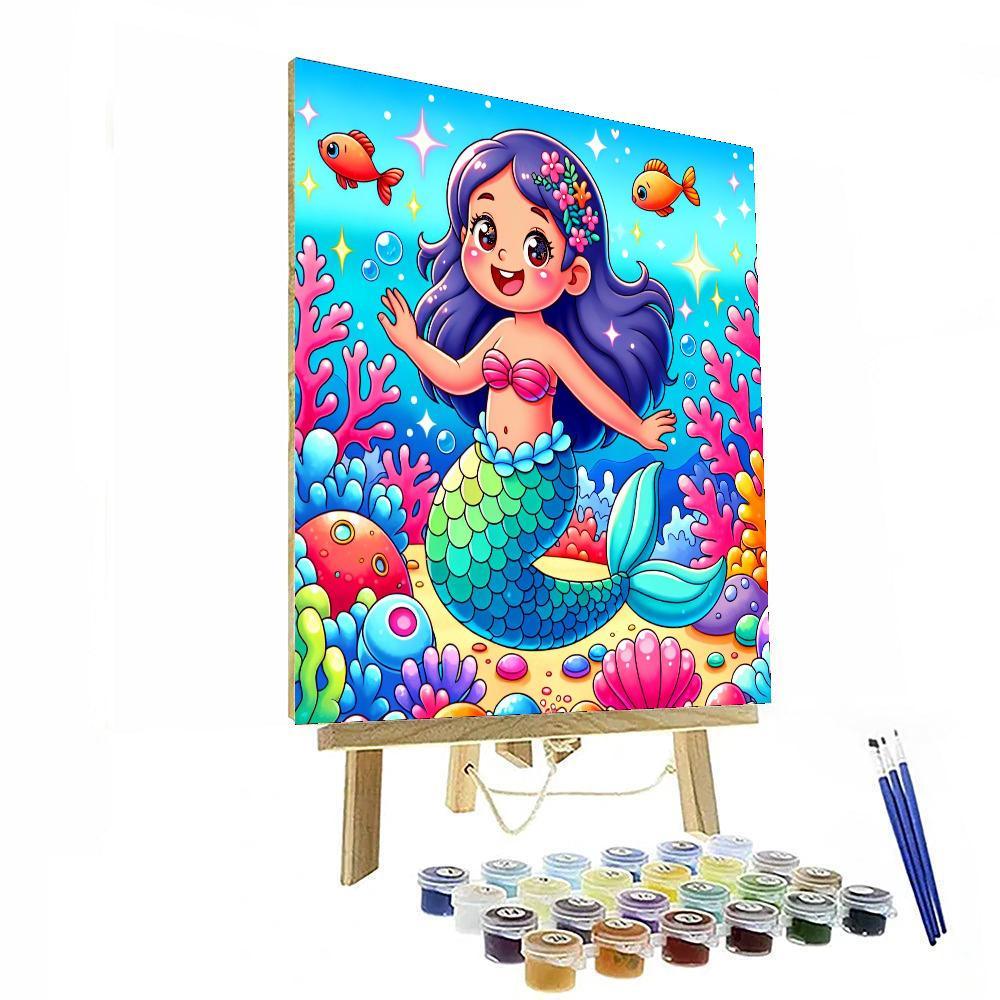 Mermaid's Ocean Adventure Paint By Numbers