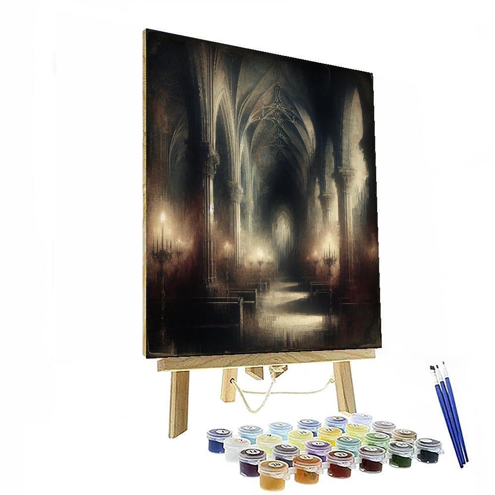 Gothic Midnight Elegance DIY Paint By Numbers