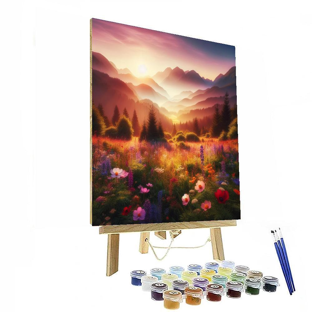 Mystical Mountain Glade Paint By Color