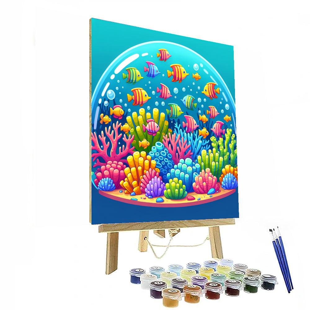 Rainbow Reef Painting Number Kit