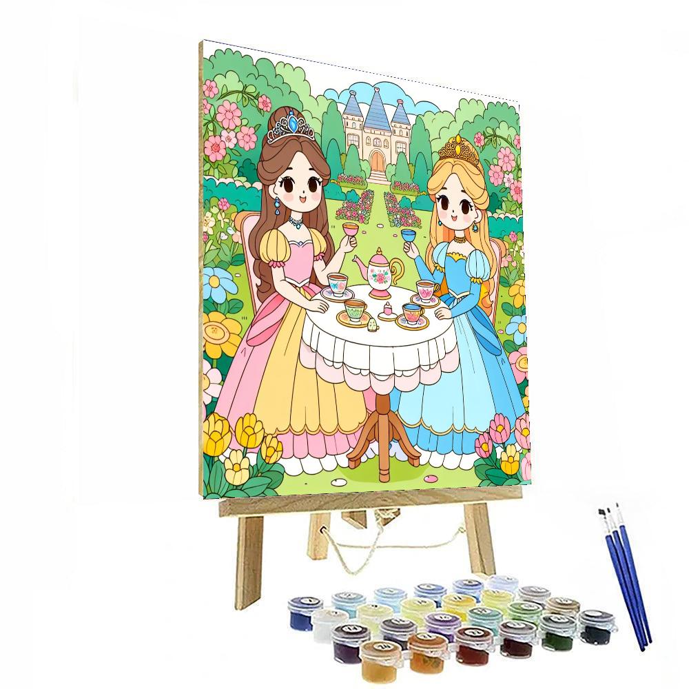 Royal Princess Tea Party Number Painting