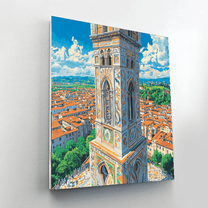 Giotto's Bell Tower Paint By Numbers