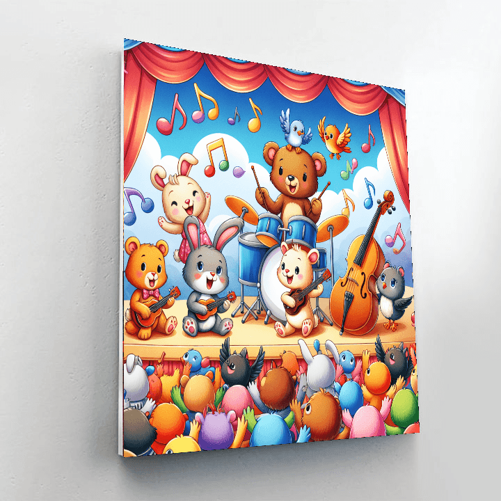 Happy Animal Band Paint By Color