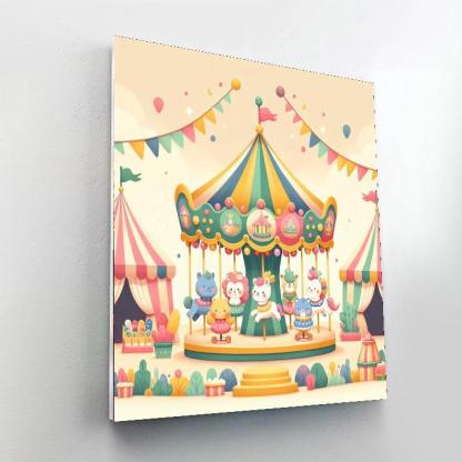 Magic Kingdom Carousel Paint By Numbers Kits