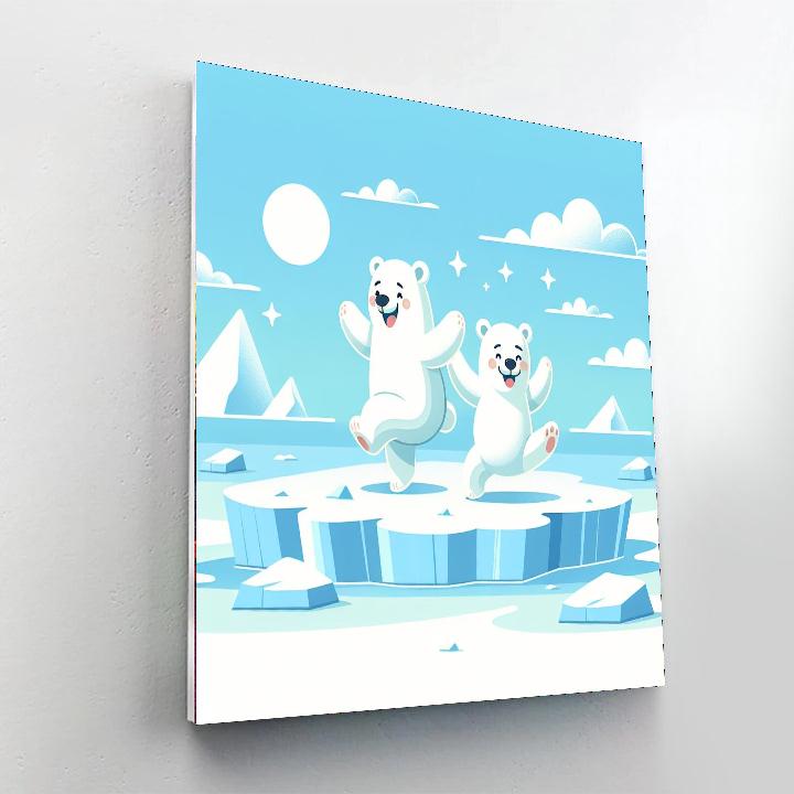 Chilly Polar Bears Painting By Numbers Kit