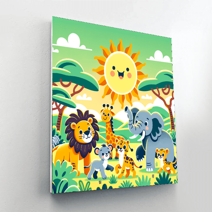 Jungle Safari Fun Paint By Numbers Kits