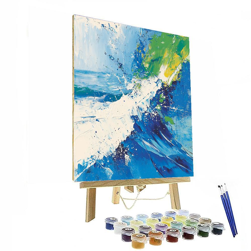 Jackson Pollock Inspired Dynamic Waves Of Energy  Paint By Numbers Kits