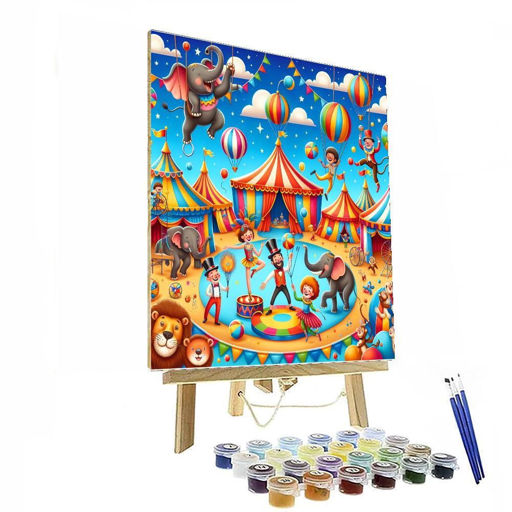 Playful Circus Fun Paint By Color