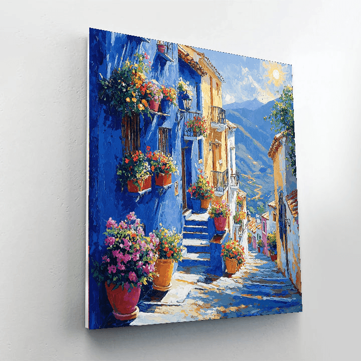 The Blue City Number Painting