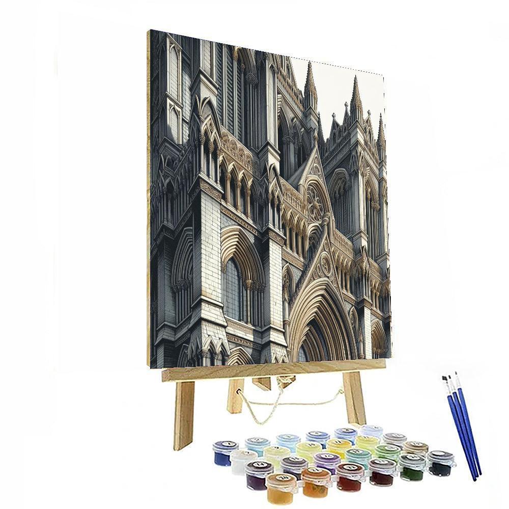 Gothic Cathedral Mystery Numbered Painting Kits