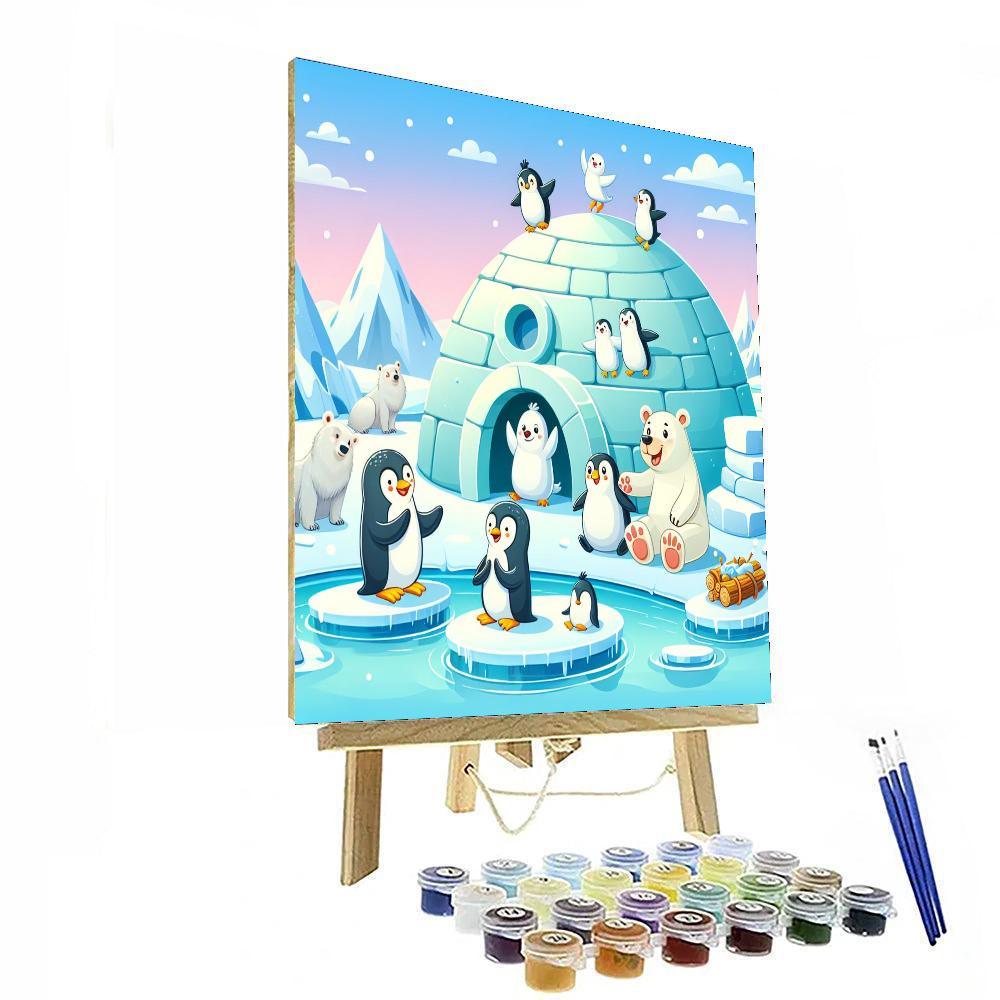 North Pole Adventure Number Painting
