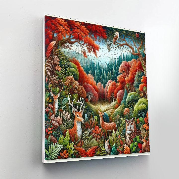 Forest Fables Jigsaw Art Puzzle Paint By Numbers Kits