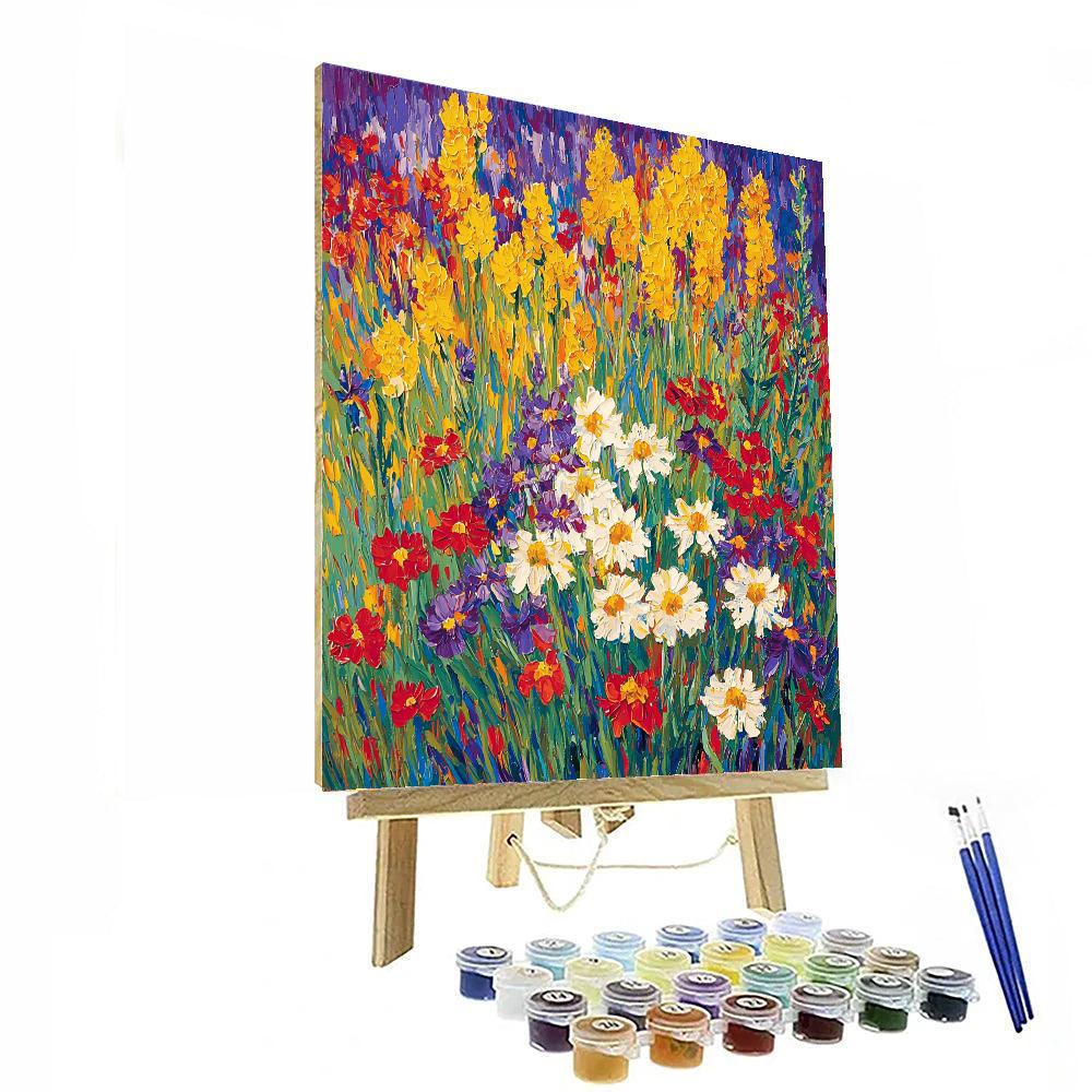 Vincent Van Gogh Inspired Vibrant Wildflowers  Paint By Number