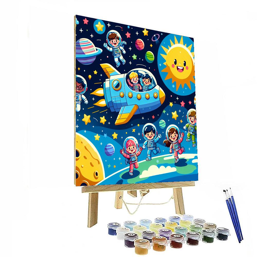 Fun Outer Space Adventure Numbered Painting Kits