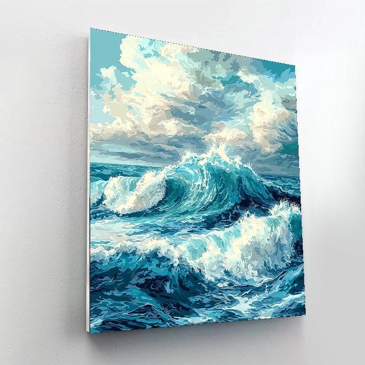 Michelangelo Inspired Oceanic Majesty  DIY Paint By Numbers