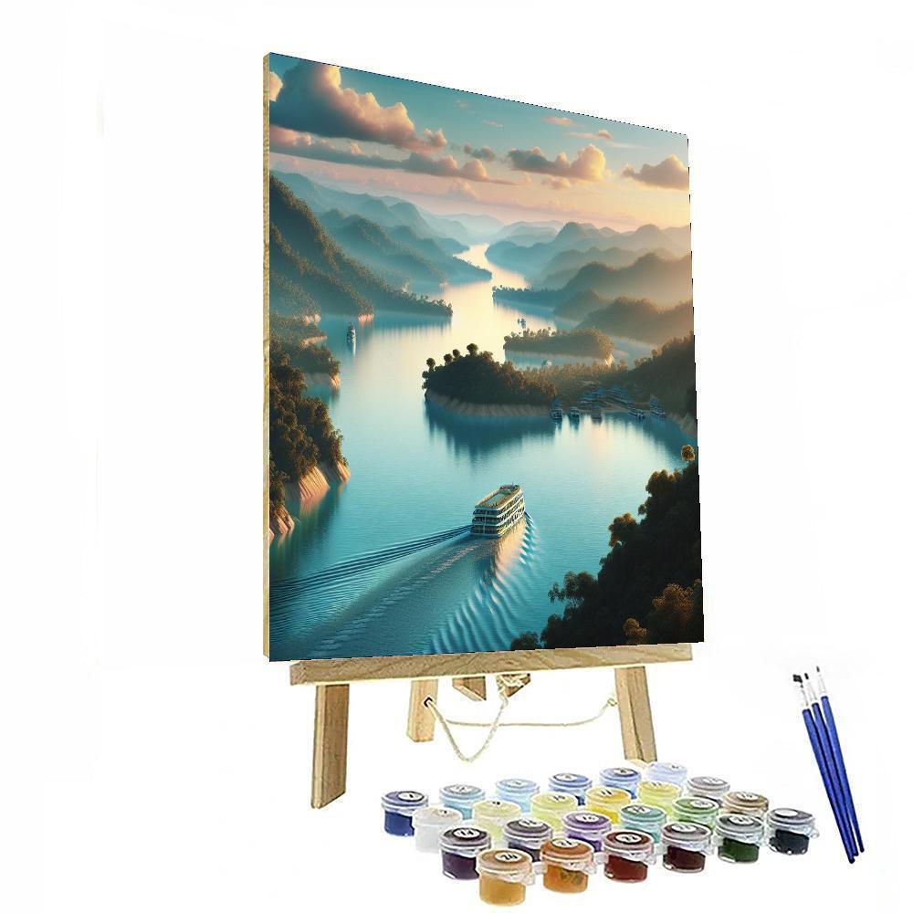 Romantic River Cruise Paint By Color