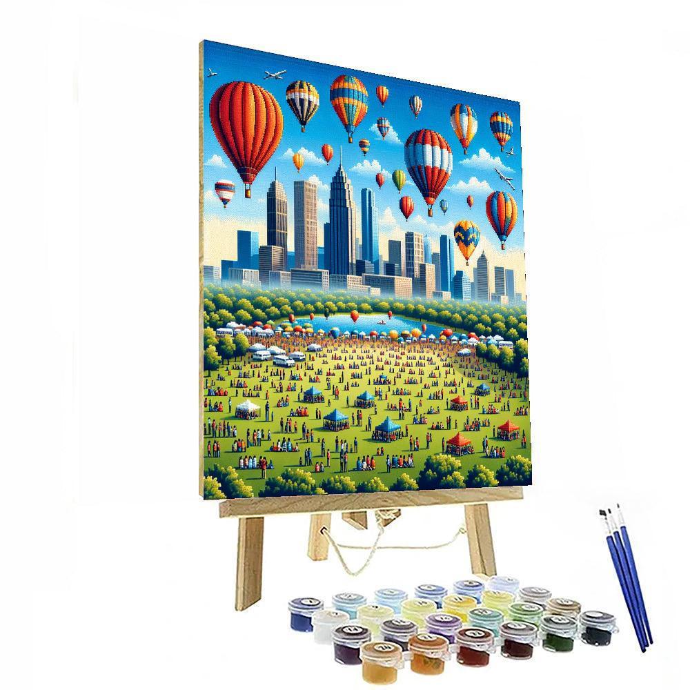 Balloon Fiesta - Bristol, Uk Paint By Color