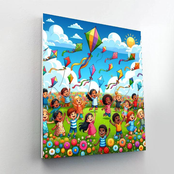 Kite Flying Extravaganza Paint By Numbers