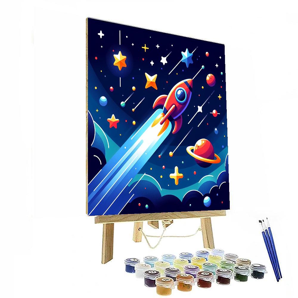 Mystical Space Adventure Painting By Numbers Kit