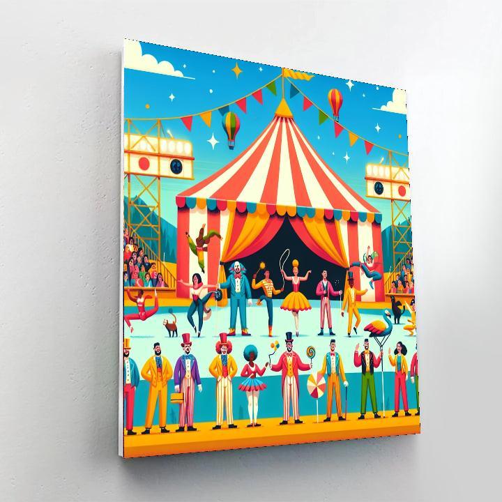 Circus Big Top Extravaganza Paint By Number