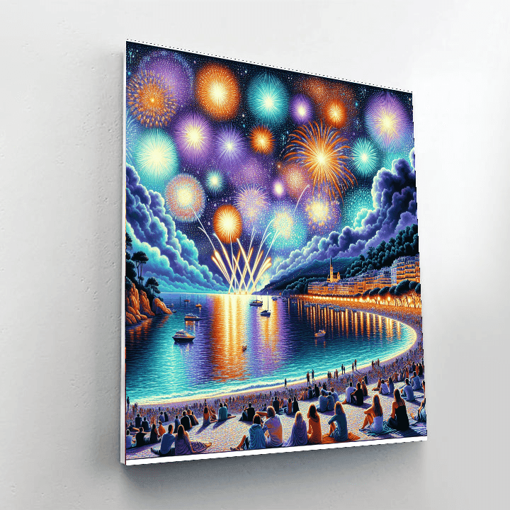 International Festival Of Pyrotechnic Art - France Number Painting