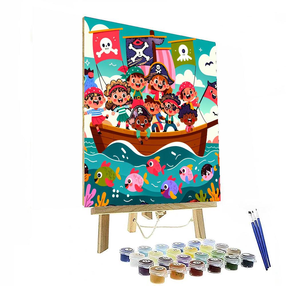 Sailing The Seas Of Imagination Number Painting