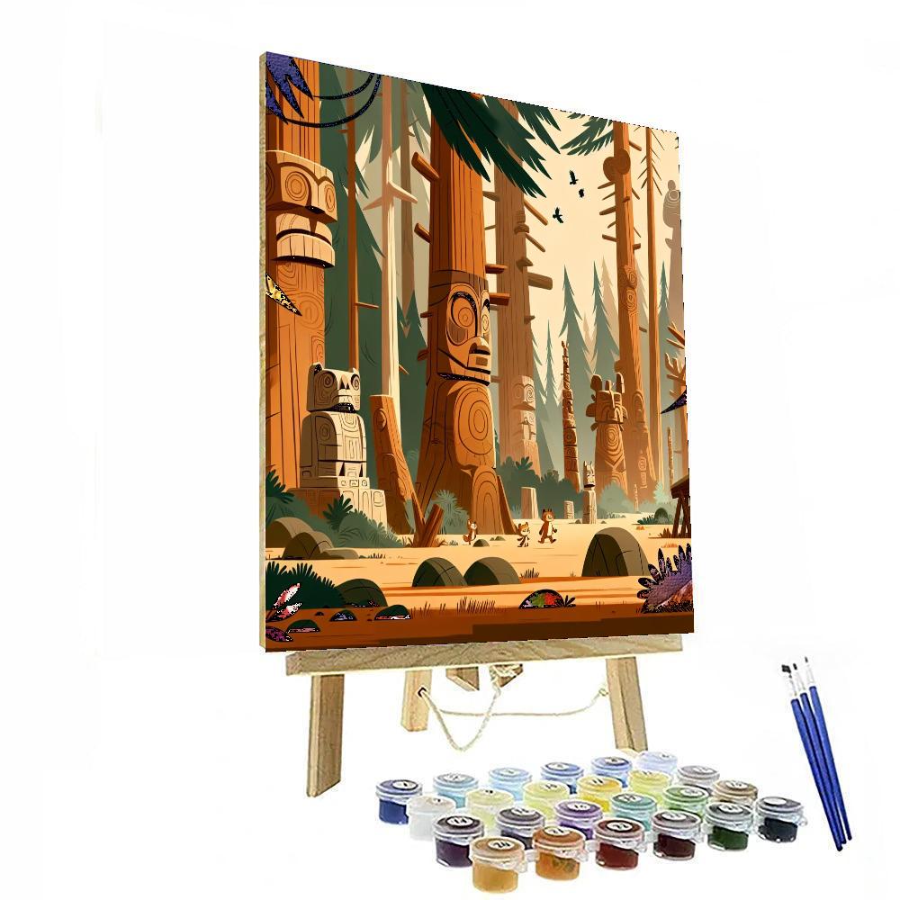 Timberland Totem Adventure Number Painting