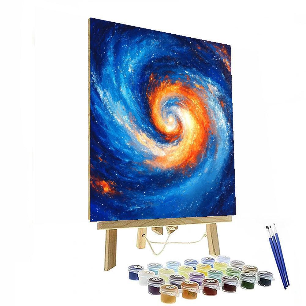 Michelangelo Inspired Celestial Vortex  DIY Paint By Numbers