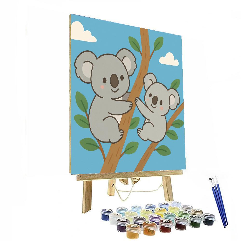 Cuddly Koala Tree Huggers DIY Paint By Numbers