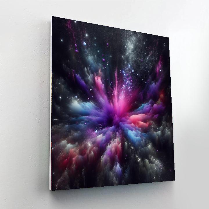 Cosmic Celestial Burst Paint By Number