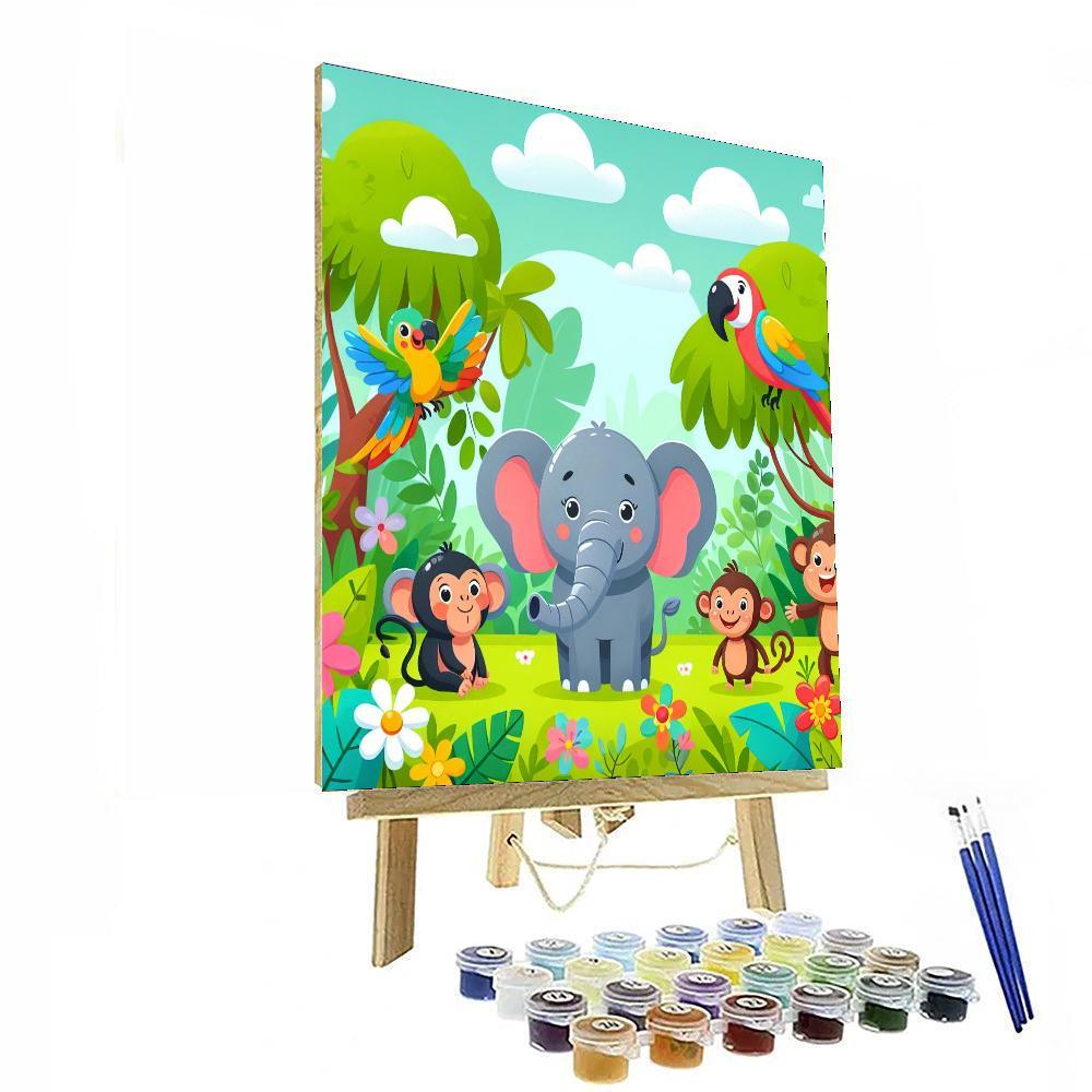 Jungle Safari Celebration Paint By Number