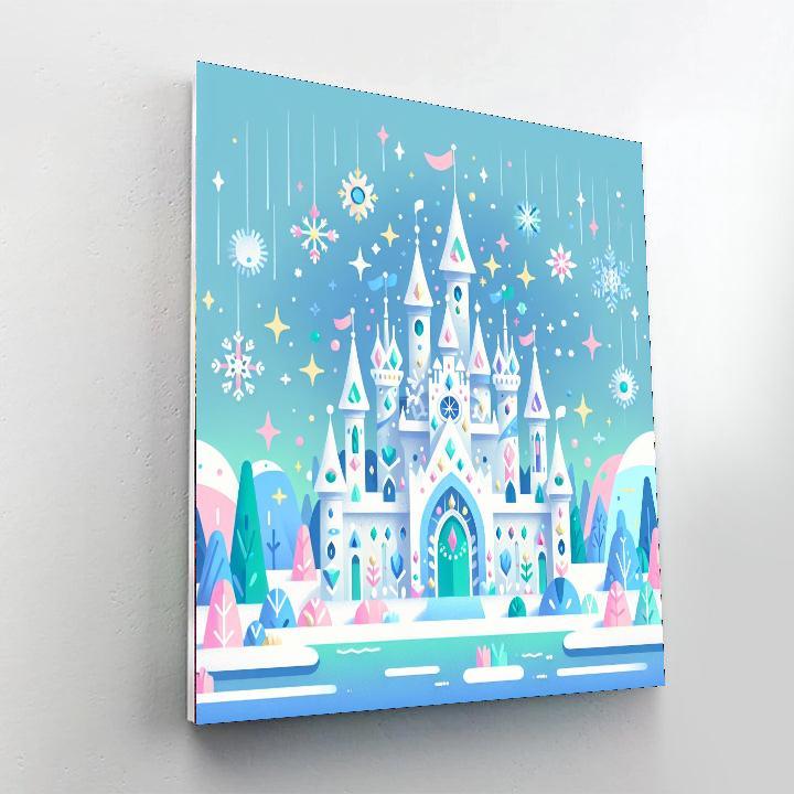 Magical Ice Castle Adventure Paint By Number