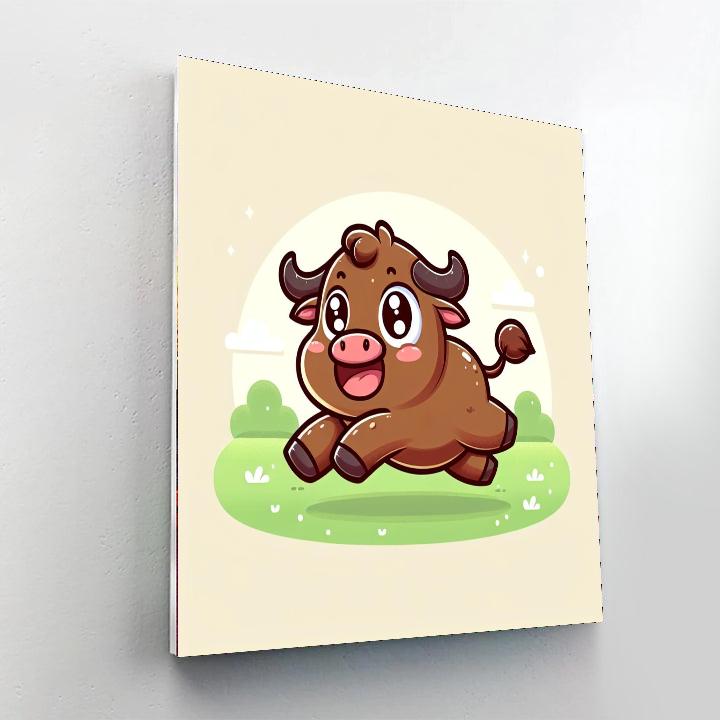 Bouncy Buffalo DIY Paint By Numbers